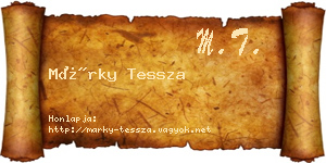 Márky Tessza névjegykártya